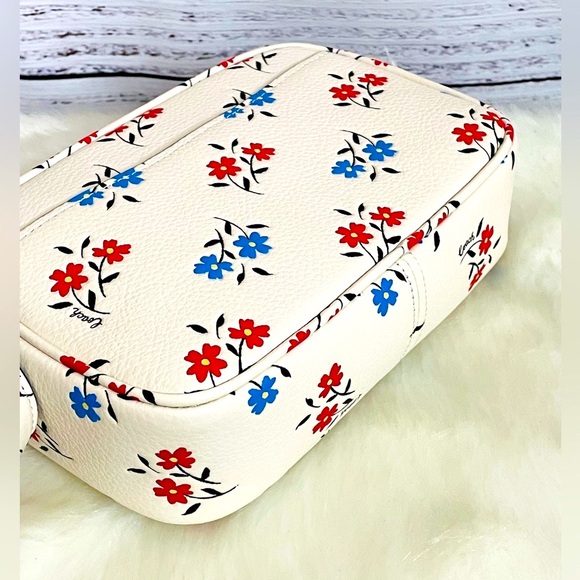 NWT Coach Mini Jamie Camera Bag white With Floral Print - Picture 2 of 10